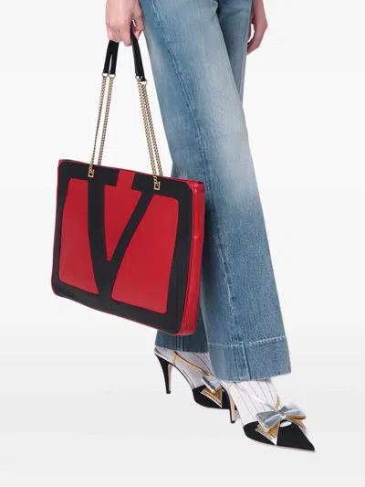 Valentino Women's Medium Viva Superstar Bag Red/black | 7w2b0r13ptj Color Akv In Red