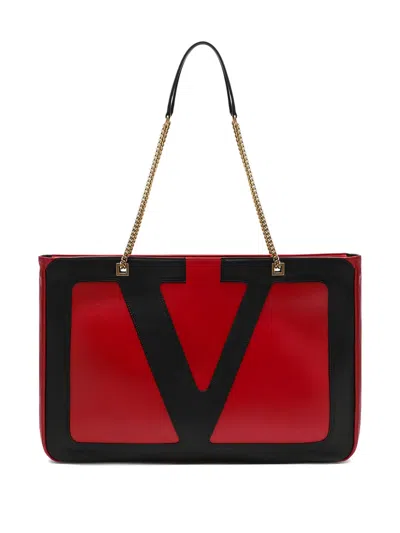 Valentino Women's Medium Viva Superstar Bag Red/black | 7w2b0r13ptj Color Akv In Red