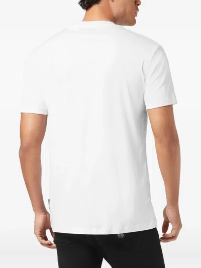 Philipp Plein Lightweight Short Sleeve Crew Neck T-shirt In White