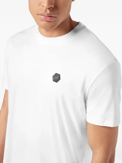 Philipp Plein Lightweight Short Sleeve Crew Neck T-shirt In White