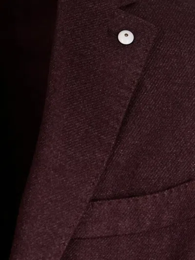 L.b.m 1911 Flap-pocket Blazer In Burgundy