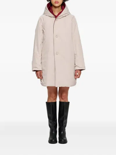 Oof Wear Hooded Button-fastening Jacket In Red