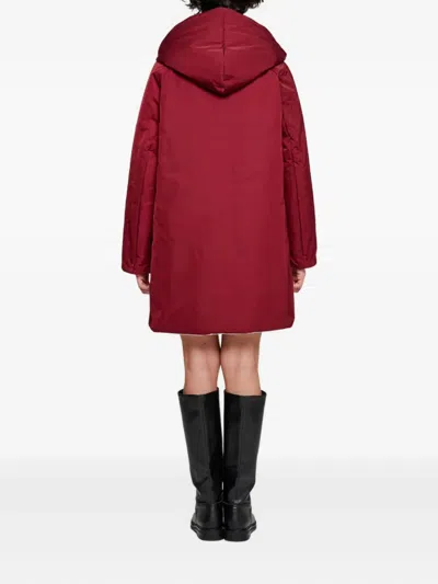 Oof Wear Hooded Button-fastening Jacket In Red