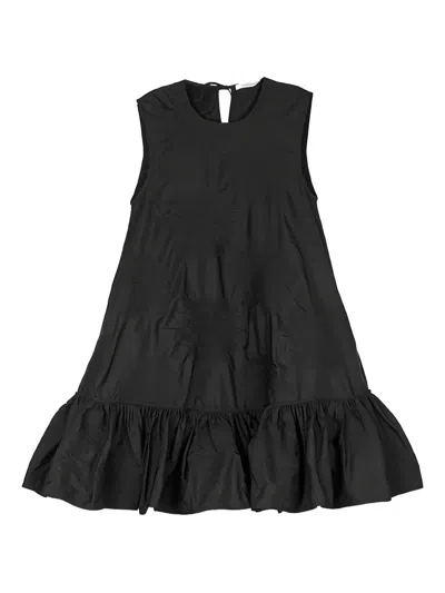 Cecilie Bahnsen Jacquard Ruffled Lala Dress In Black