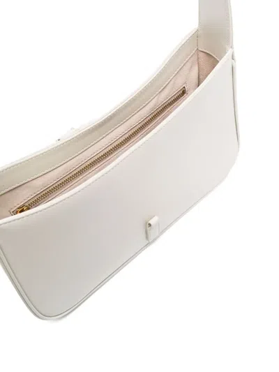 Saint Laurent Le 5 À 7 Calf Leather Shoulder Bag In White