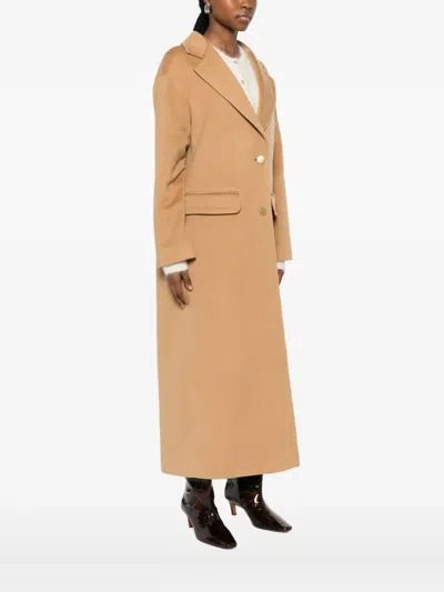 Tagliatore Flap-pocket Button-fastening Coat In Brown