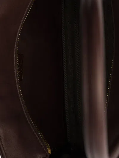 Prada Explore Medium Nappa Leather Tote Bag In Brown