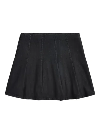 Polo Ralph Lauren A-line Denim Skirt In Black