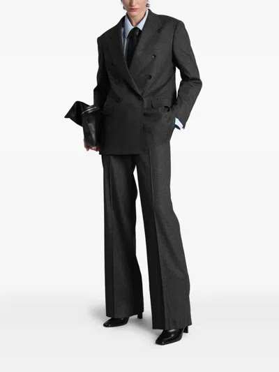 Tagliatore P-adima Pants In Grey Viscose In Gray