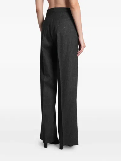Tagliatore P-adima Pants In Grey Viscose In Gray