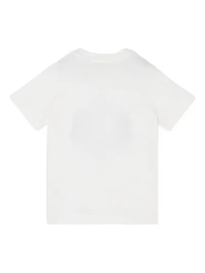 Fendi White T-shirt For Kids With Logo In White