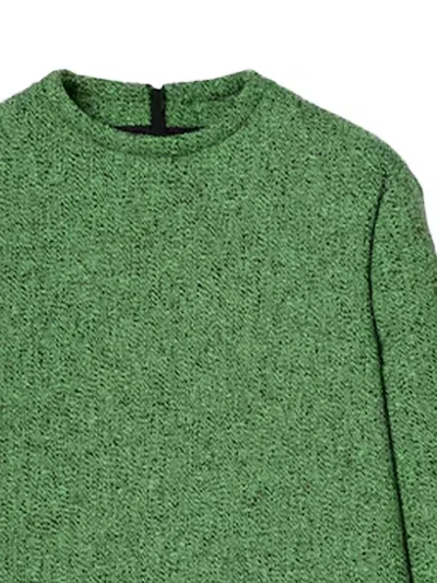 Gucci Textured Cotton Dress Featuring Patch Pockets In Green