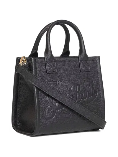 Mc2 Saint Barth Black Vanity Bag Mini Handbag In Black