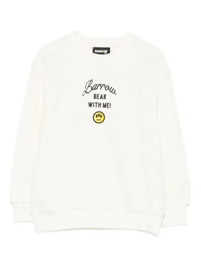 Barrow Graphic-print Sweatshirt In White