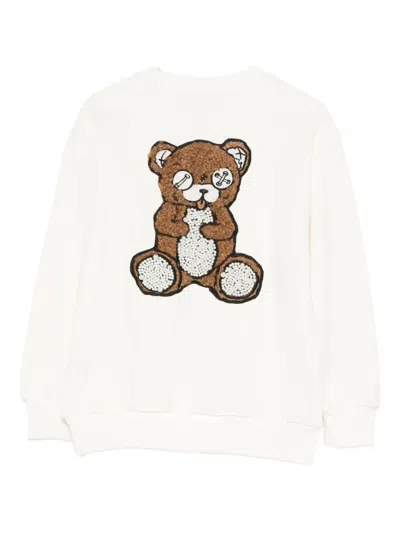 Barrow Graphic-print Sweatshirt In White