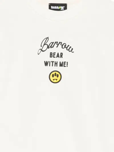 Barrow Graphic-print Sweatshirt In White
