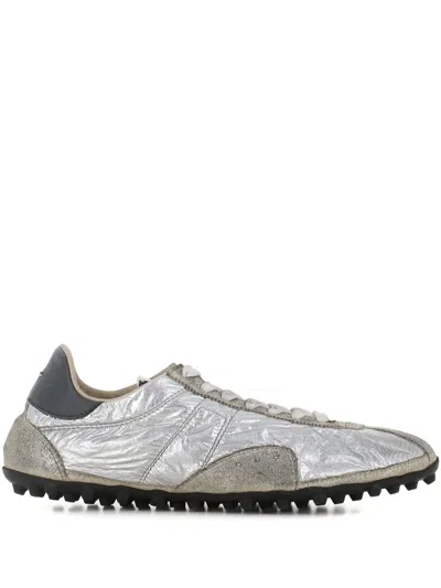 Maison Margiela Sprinters Nylon And Leather Low-top Sneakers In Multi