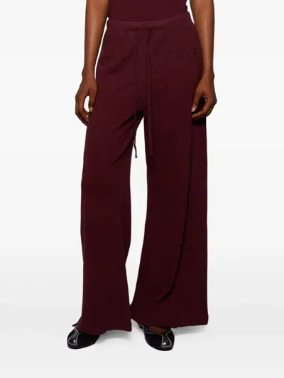 Éterne Cotton Track Pants In Red