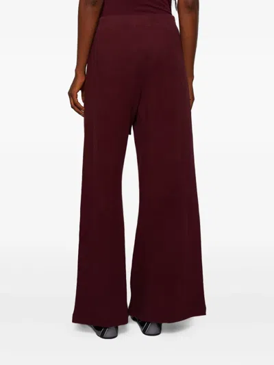 Éterne Cotton Track Pants In Red
