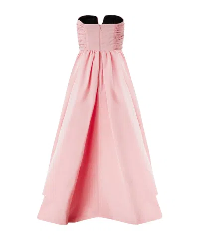 Pinko Long, Elegant Taffeta Dress In Pink