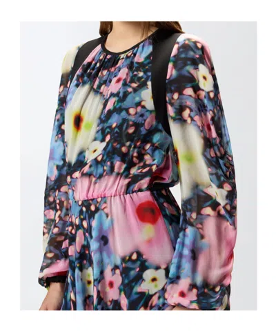 Pinko Agretti Minikleid Mit Blumen-print In Multi