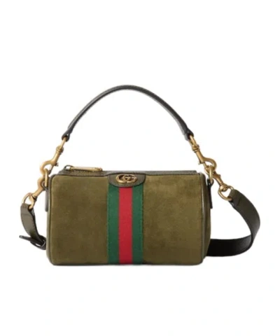 Gucci Mini Handbag Featuring Top Handle In Green