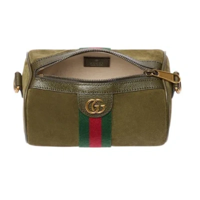 Gucci Mini Handbag Featuring Top Handle In Green