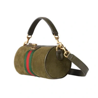 Gucci Mini Handbag Featuring Top Handle In Green