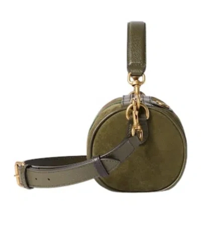 Gucci Mini Handbag Featuring Top Handle In Green