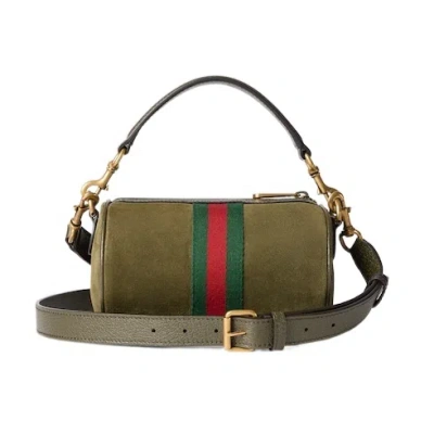 Gucci Mini Handbag Featuring Top Handle In Green