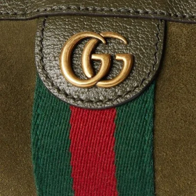 Gucci Mini Handbag Featuring Top Handle In Green