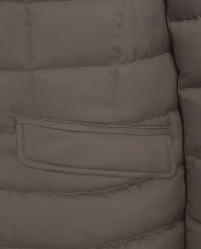 Herno Sophisticated Gray Quilted Down Jacket In Gray