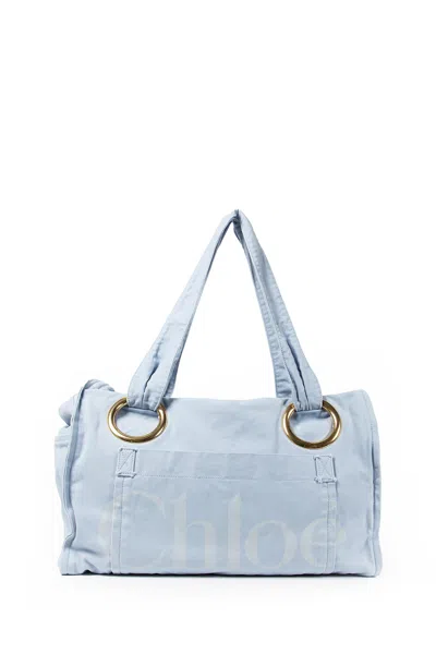 Chloé Medium Plage Washed Cotton Tote