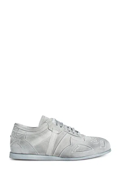 Ann Demeulemeester Milton Low-top Boxing Sneakers In Gray
