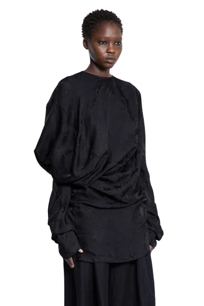 Uma Wang Trek Jacquard Top In Black