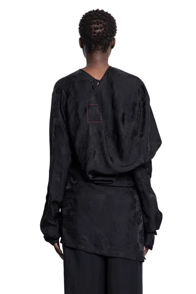 Uma Wang Trek Jacquard Top In Black