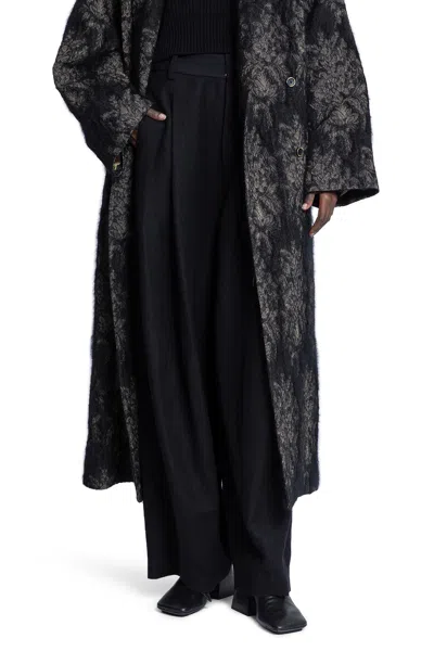 Uma Wang Paw Tailored Pants In Black