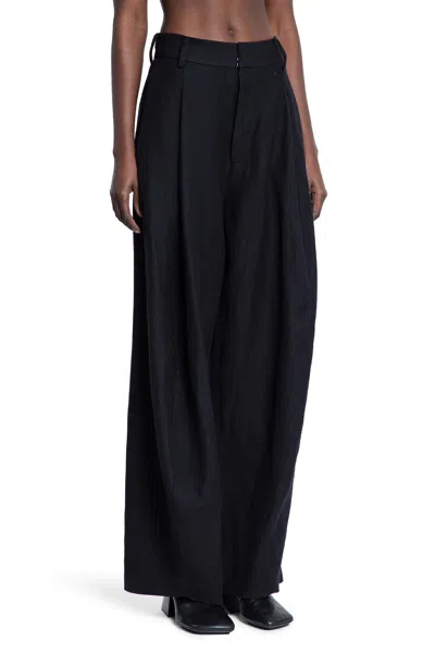 Uma Wang Paw Tailored Pants In Black