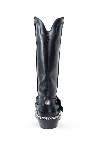 Ann Demeulemeester Finnbo Santiago Boots With Belts In Black