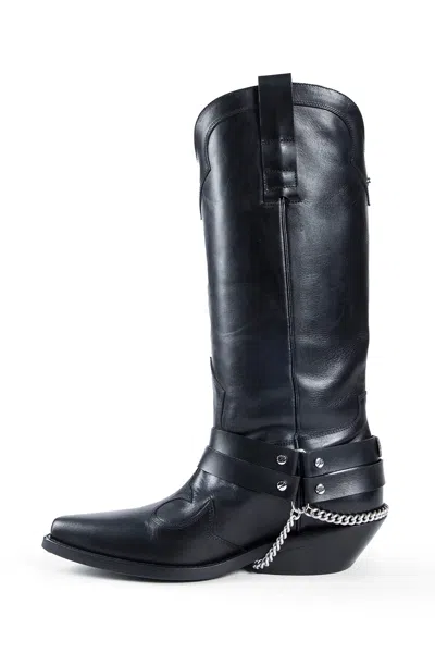 Ann Demeulemeester Finnbo Santiago Boots With Belts In Black