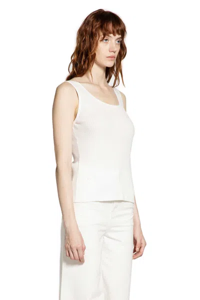 Chloé Tank Top In Cotton Jersey In White