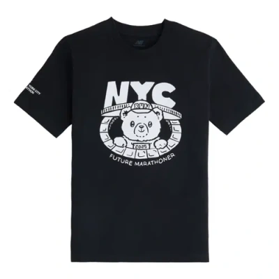 New Balance Unisex Nyc Marathon Youth Graphic T-shirt In Animal Print