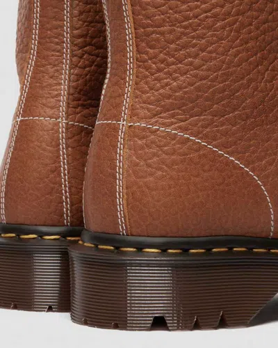 Dr. Martens 1460 Soft Boa Embossed Leather Bump Toe Boots In Brown