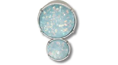 Jibbitz Opalescent Meta Double Gem In Multi