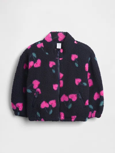 Gap Baby & Toddler Sherpa Zip Jacket In Blue