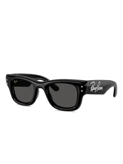 Ray Ban Ray-ban Wayfarer Puffer 47mm Small Square Sunglasses In Black