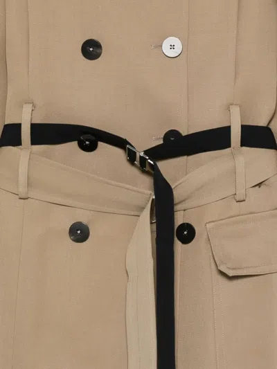 Seafarer Double-breasted Belted Coat In Brown