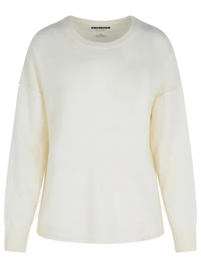 Colorush 'buenos Aires' White Cashmere Sweater In White