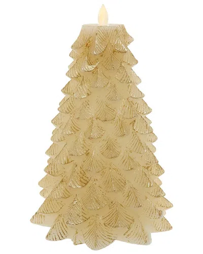 Kurt Adler Candle In Gold