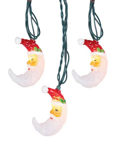 Kurt Adler Ul 10-light Santa Moon Face Light Set